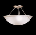 Brushed Nickel 3 Light Semi Flush H47346