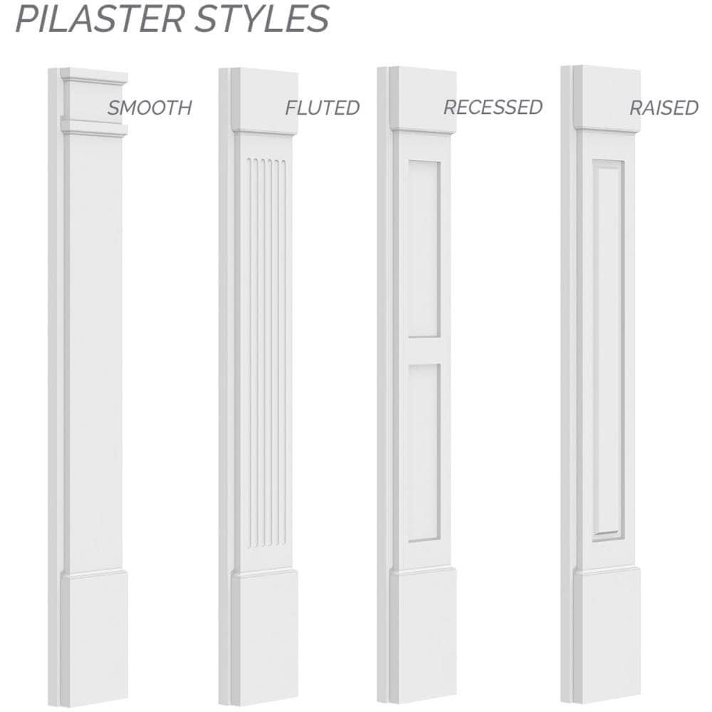 Fluted PVC Pilaster (Pair) X68324