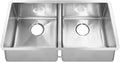 Stainless Steel Undermount Double Bowl Kitchen Sink with Drain and Bottom Grid E907