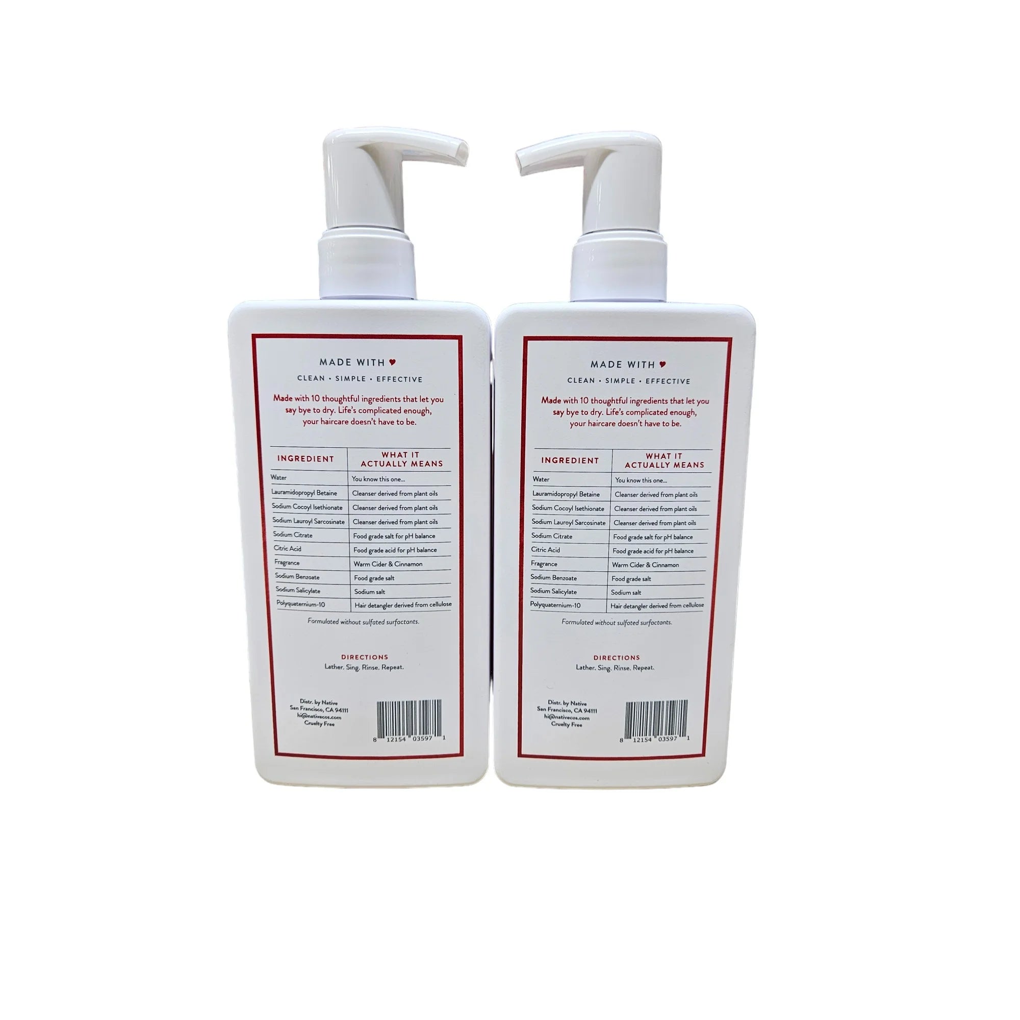 Warm Cider & Cinnamon Shampoo (2 Pack) H891644