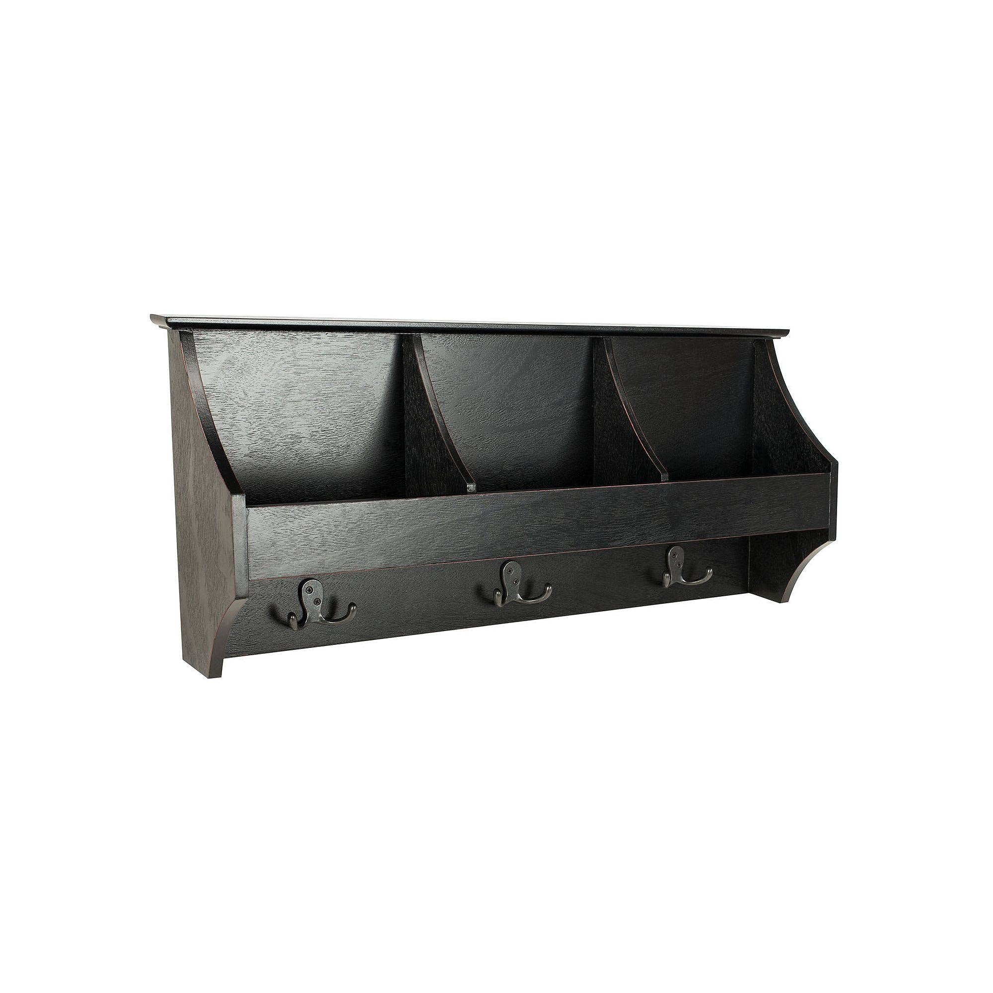 Black Hanging Storage Wall Rack Q141