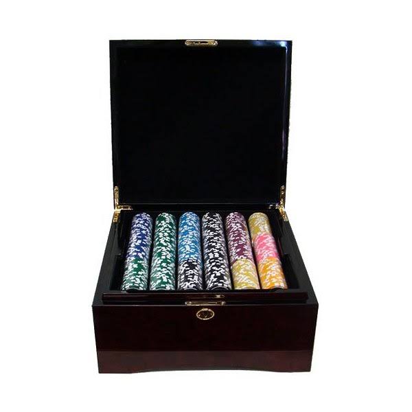 1,000ct. 14g Poker Chip Set in Aluminum Metal Carry Case S49617