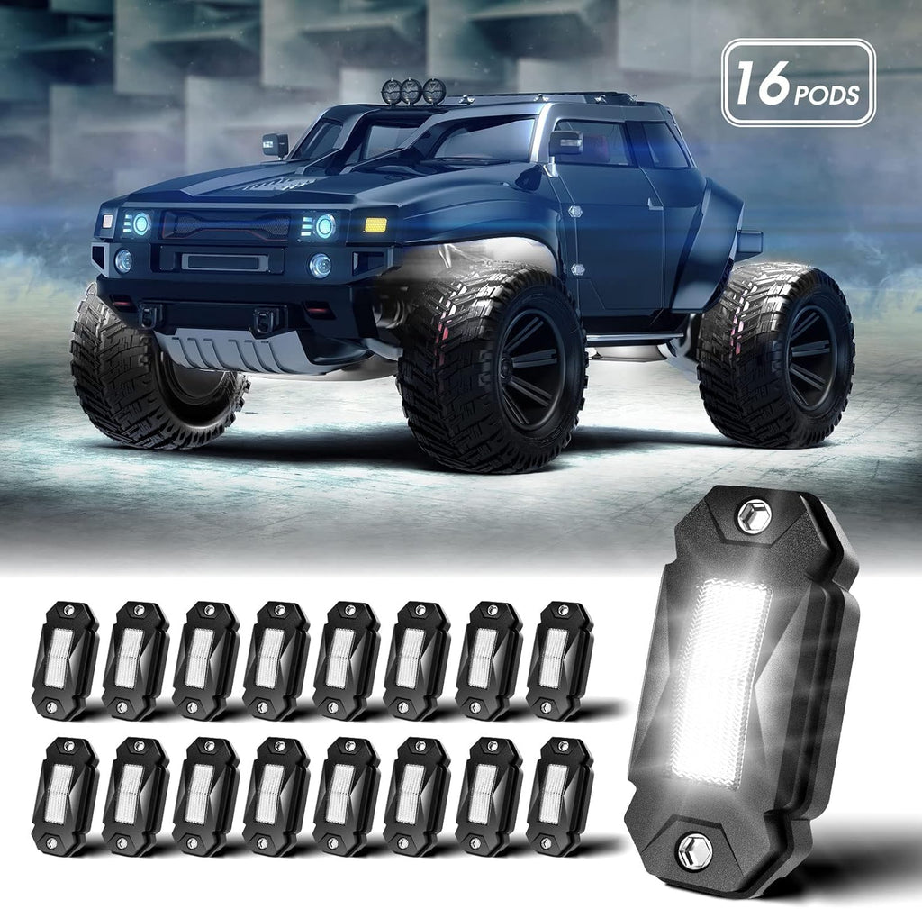 Black 8-Pods Waterproof LED Rock Lights O13328