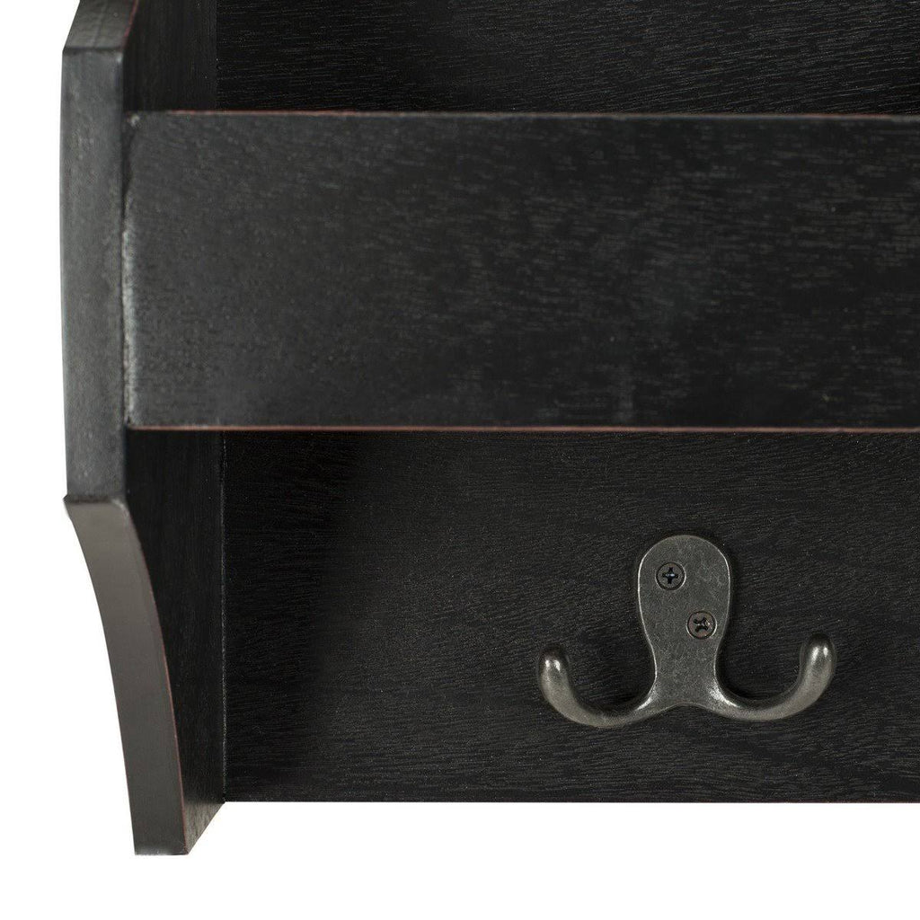 Black Hanging Storage Wall Rack Q141