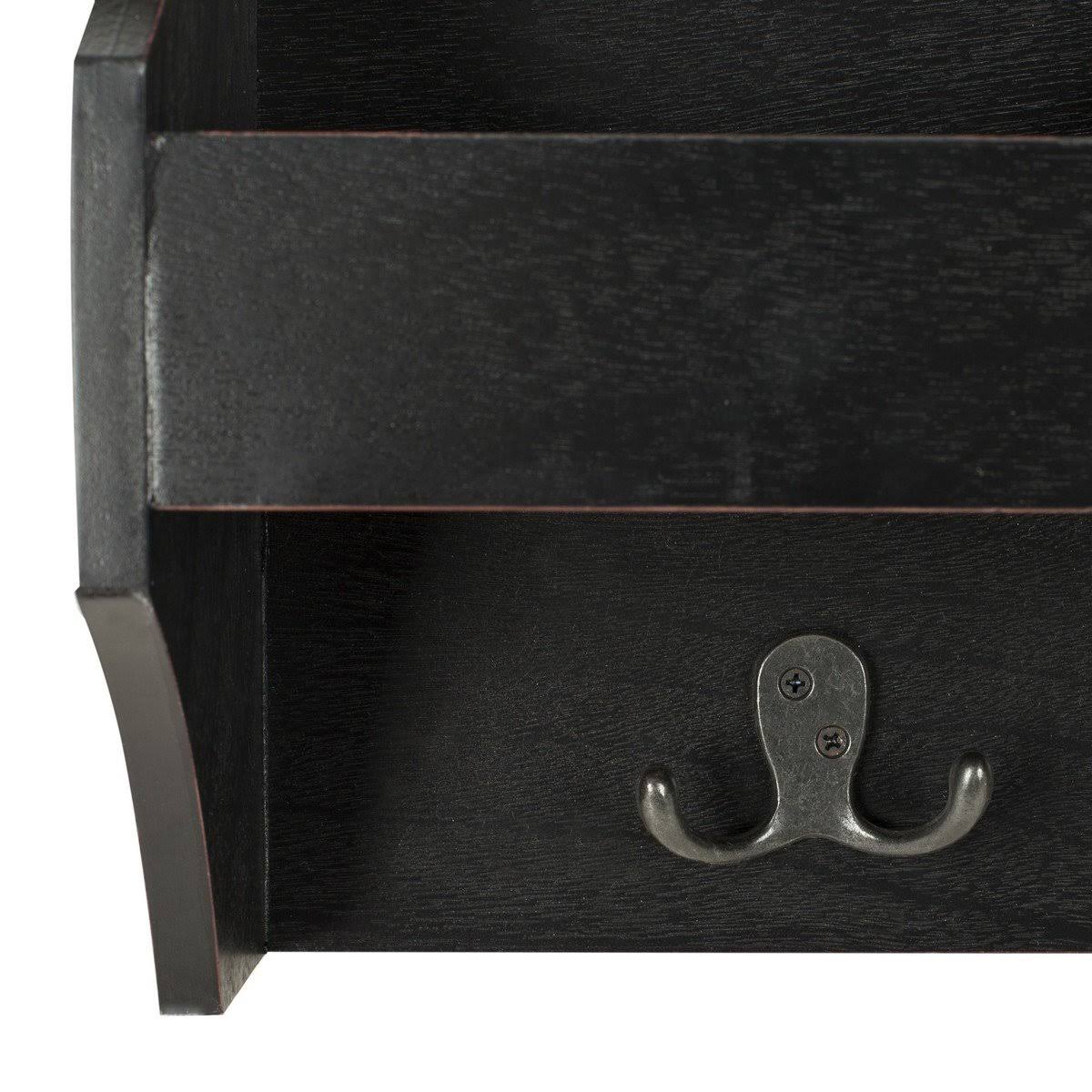 Black Hanging Storage Wall Rack Q141