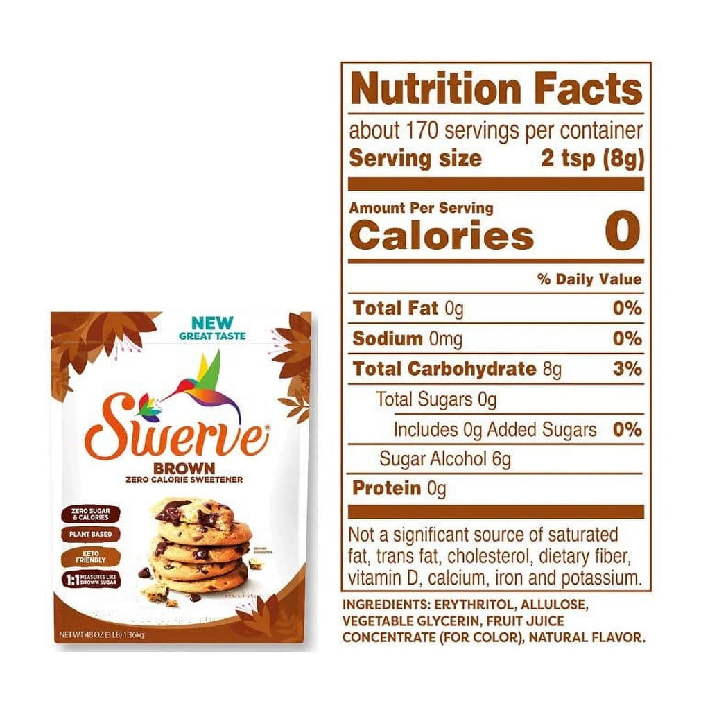 Brown Sugar Replacement Sweetener, 48oz F10138