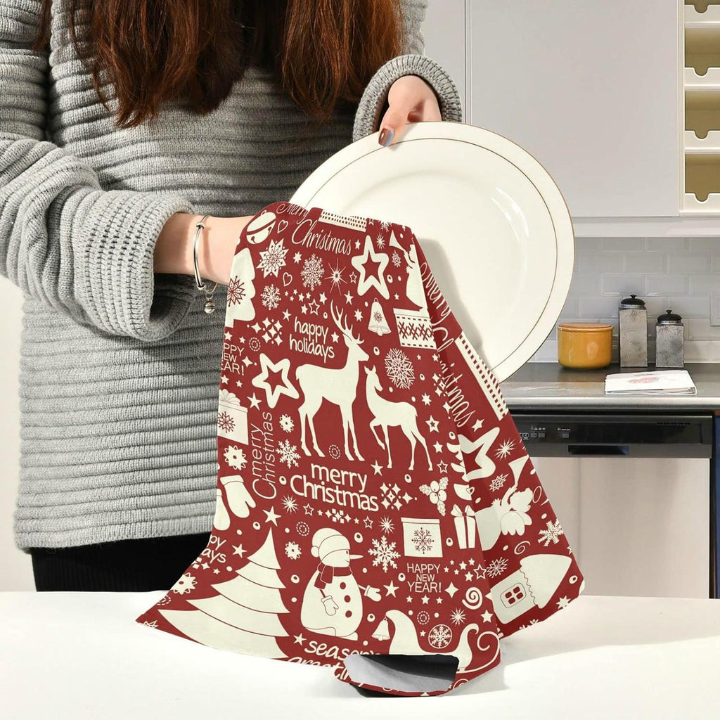 6pcs Kitchen Dish Towel Set, 18"x28" X812657