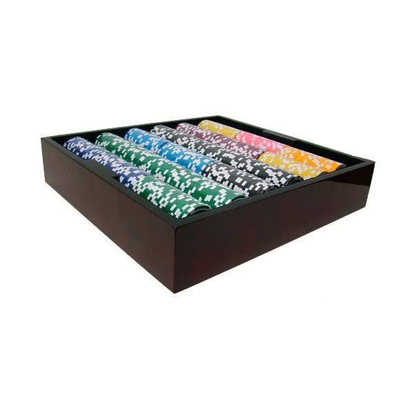 1,000ct. 14g Poker Chip Set in Aluminum Metal Carry Case S49617