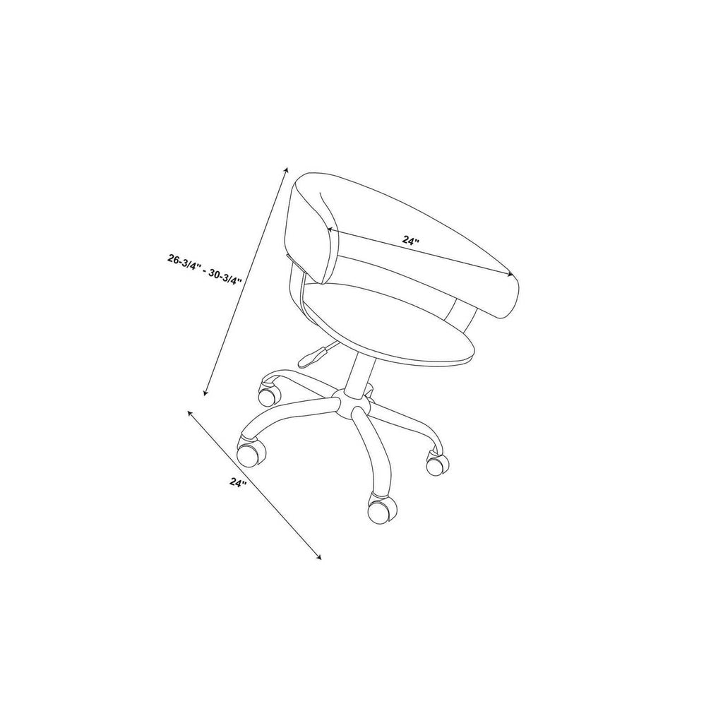 White Gas Lift Desk Chair B51165