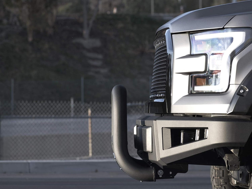 Matte Black Bull Bar with Mesh Skid Plate H5661
