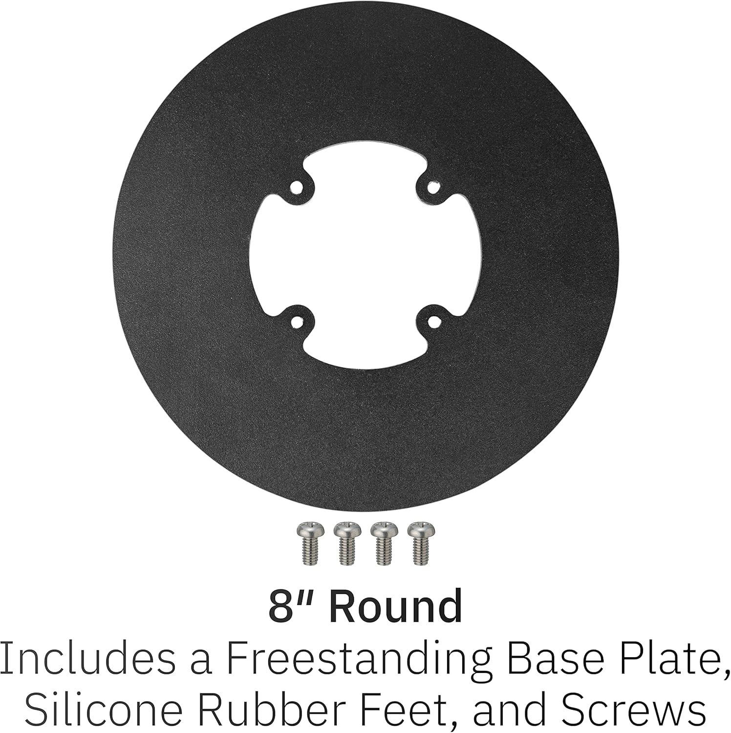 Black Freestanding Swivel and Tilt Terminal Stand, Pack of 2 V782