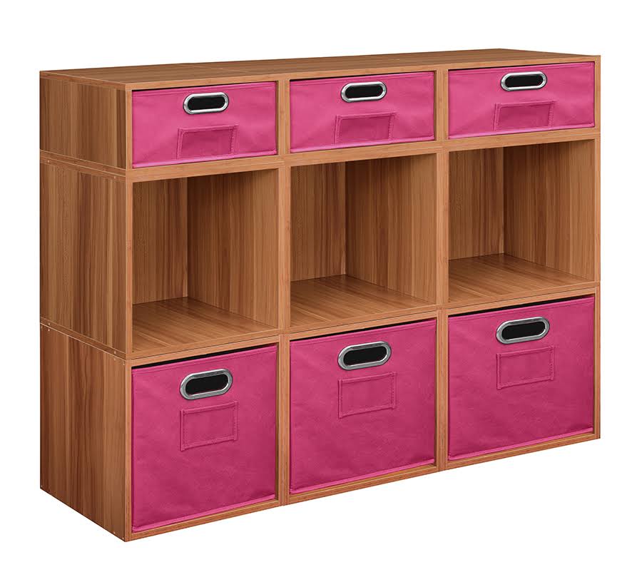1 Half Cube/1 Full Cube Storage Set with Foldable Storage Bins V223994