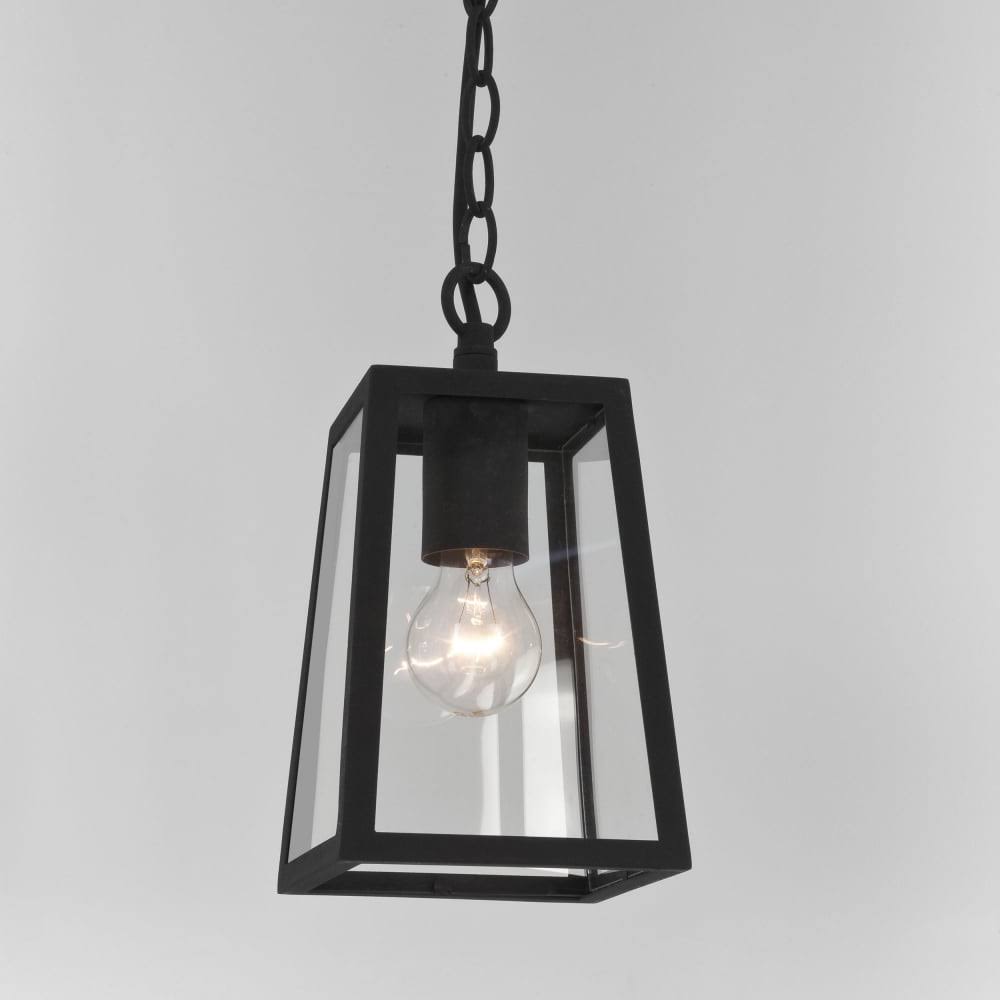 Black Outdoor Pendant Lantern Lighting Q724334