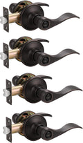 Oil Rubbed Bronze Privacy Door Levers, 3 Pack F8292