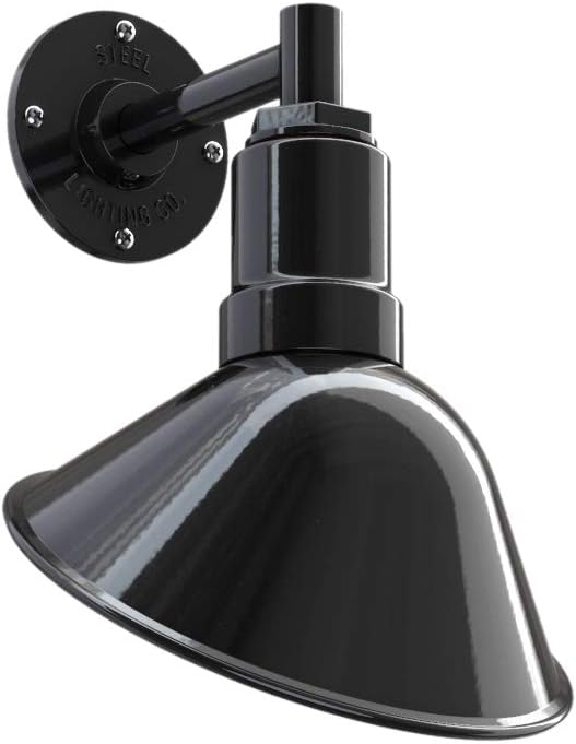 Red 9 inch Dome 11 inch Gooseneck Store Sign Light A3922