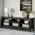 Black TV Stand with 6 Storage Y40987