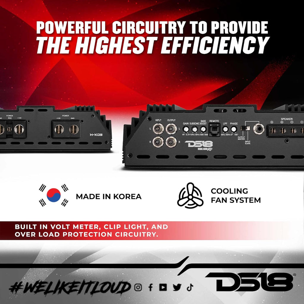 3000 Watts Rms Monoblock Car Audio Amplifier H2042