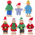 Dollhouse Play Set with Wooden Doll Figures R965