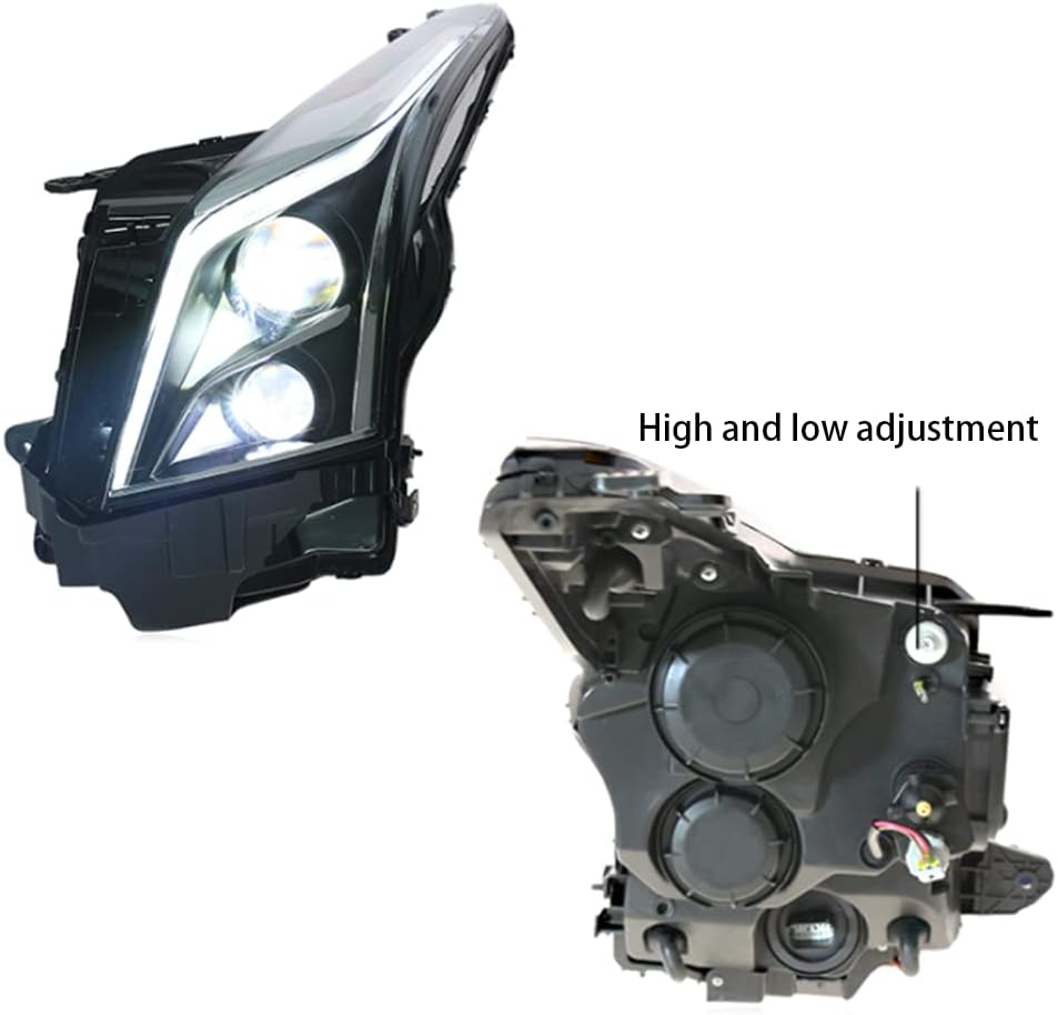 LED Headlights Assembly with Red Demon Eyes and Sequential Turn Signal M56503