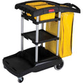 Black High Capacity Cleaning Cart Y507