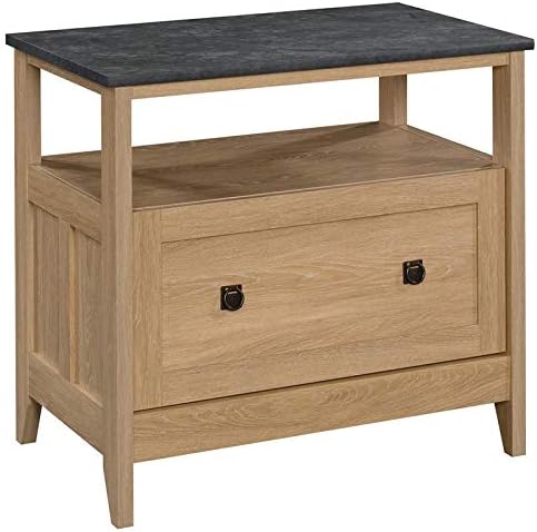 1 Drawer Wooden Lateral File Cabinet in Glacier White Q283168