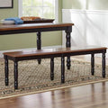 Almond/Wheat Wooden Bench E9927