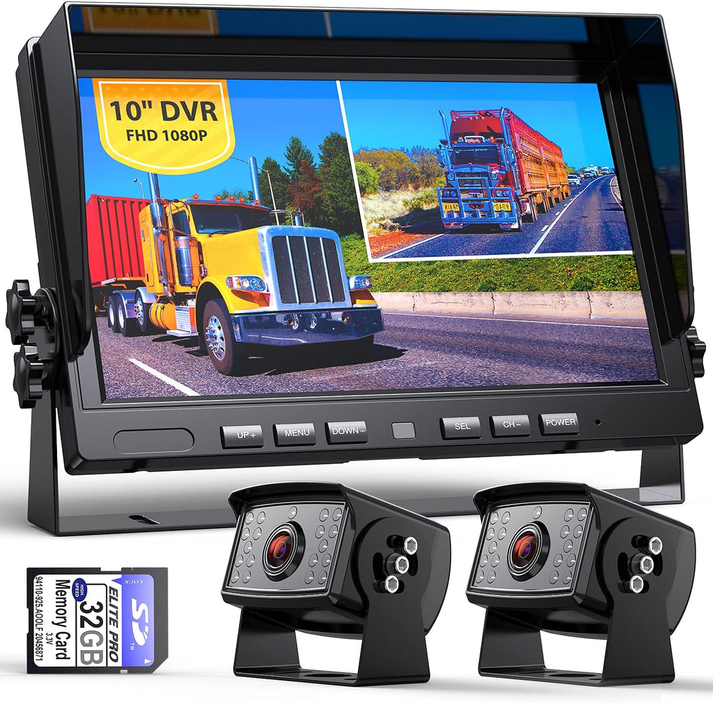1080P Backup Camera Monitor System Kit with DVR Recording Function Y9698