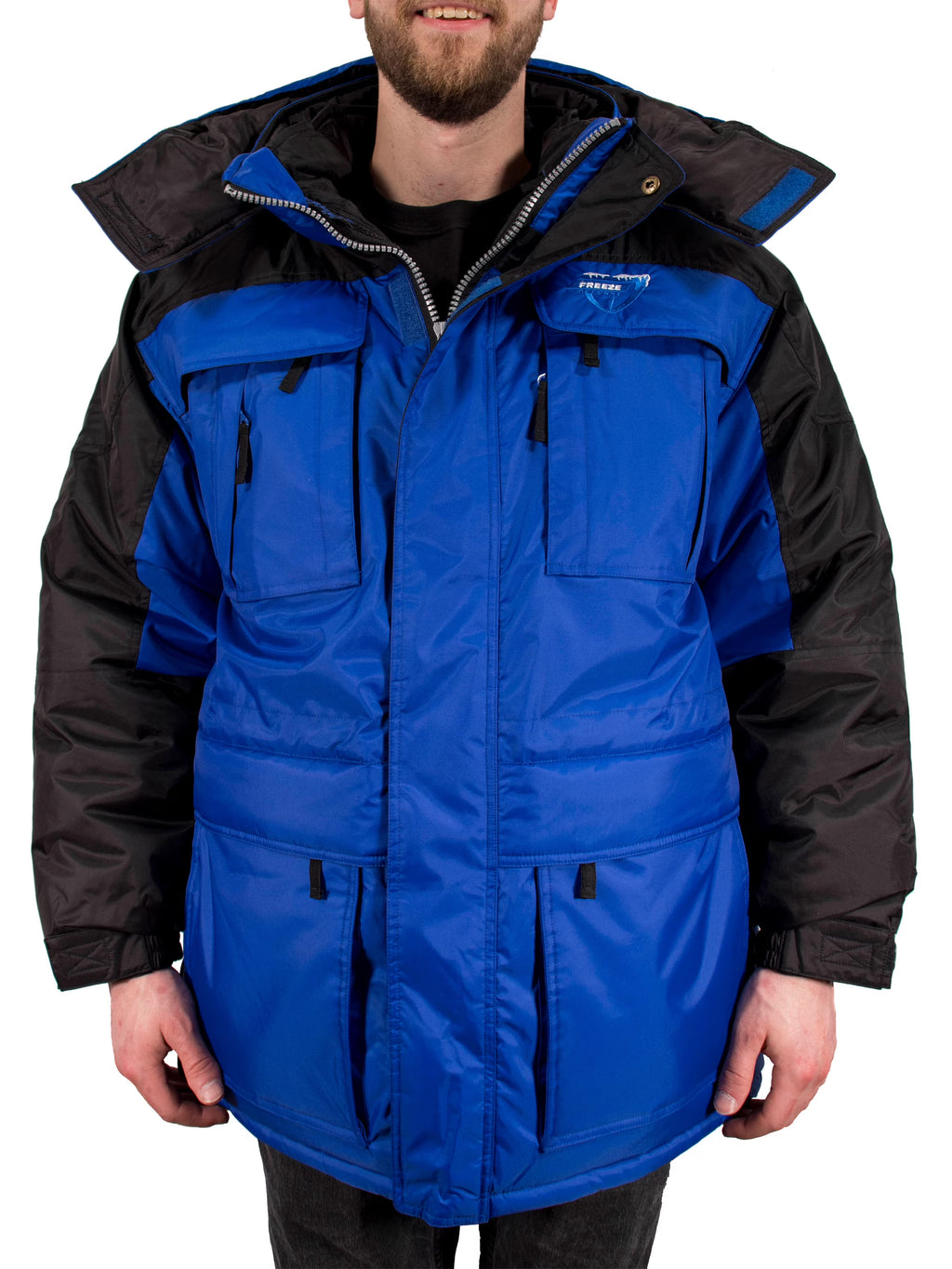 3in1 Winter Jacket Coat Parka & Vest (4XL, Blue) F935730