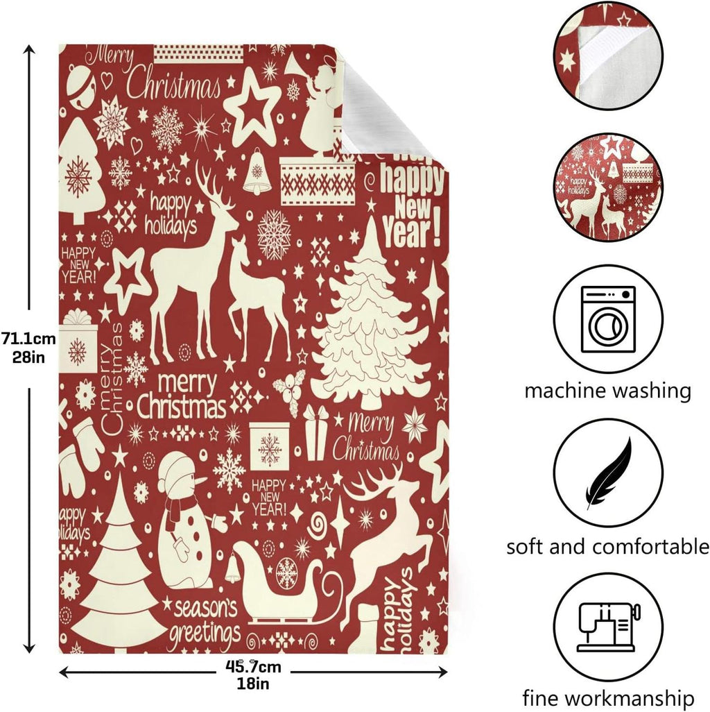 6pcs Kitchen Dish Towel Set, 18"x28" X812657