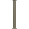 8x22 x 9& Endura-Aluminum Column, Round Shaft, Non-Tapered, Fluted, Wicker Finish I110138