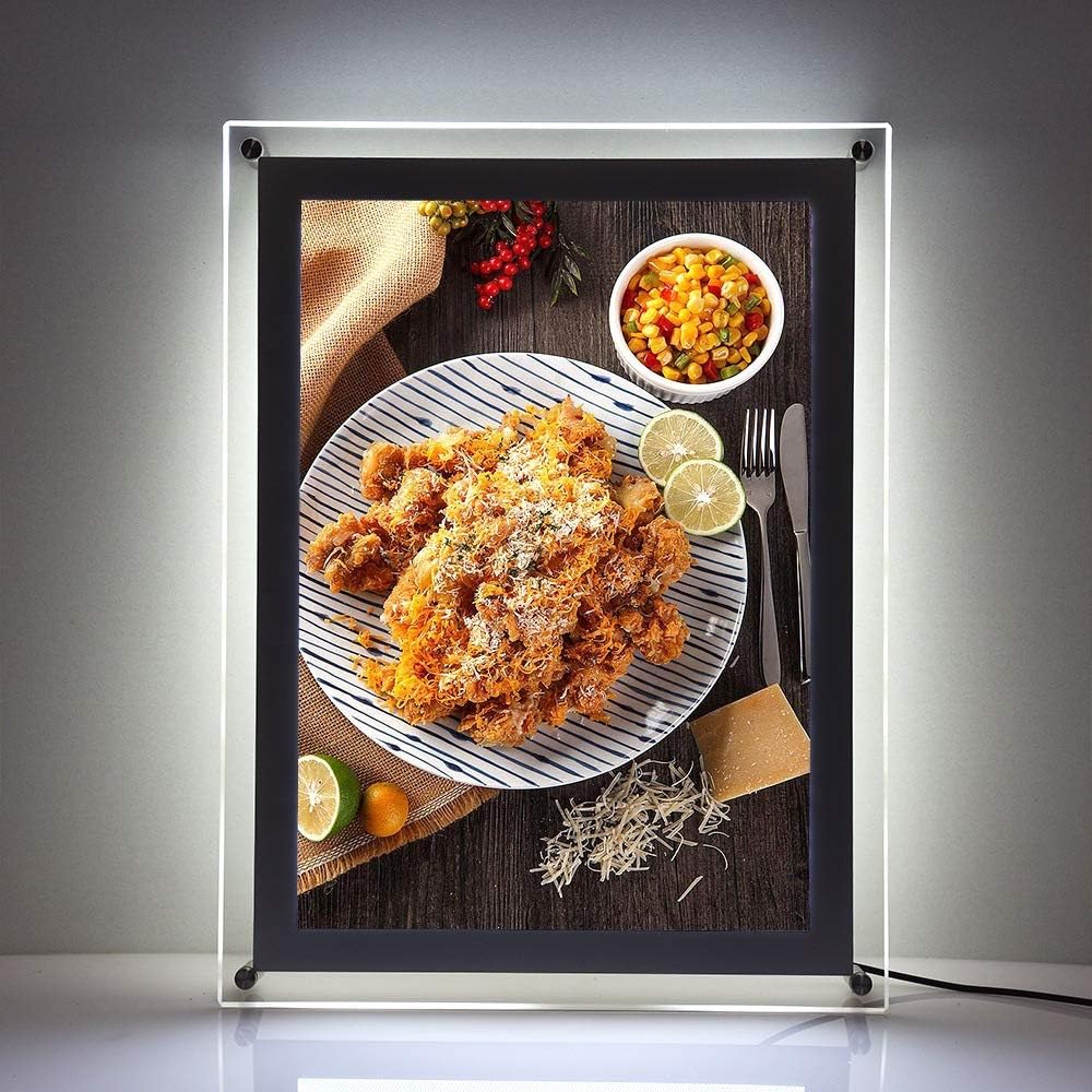 24X36 Inch Ultra Thin Wall Mounted Acrylic LED Light Box Sign Holder K19712