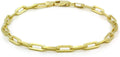 925 Sterling Silver Yellow Gold Plated Cable Link Necklace K356472