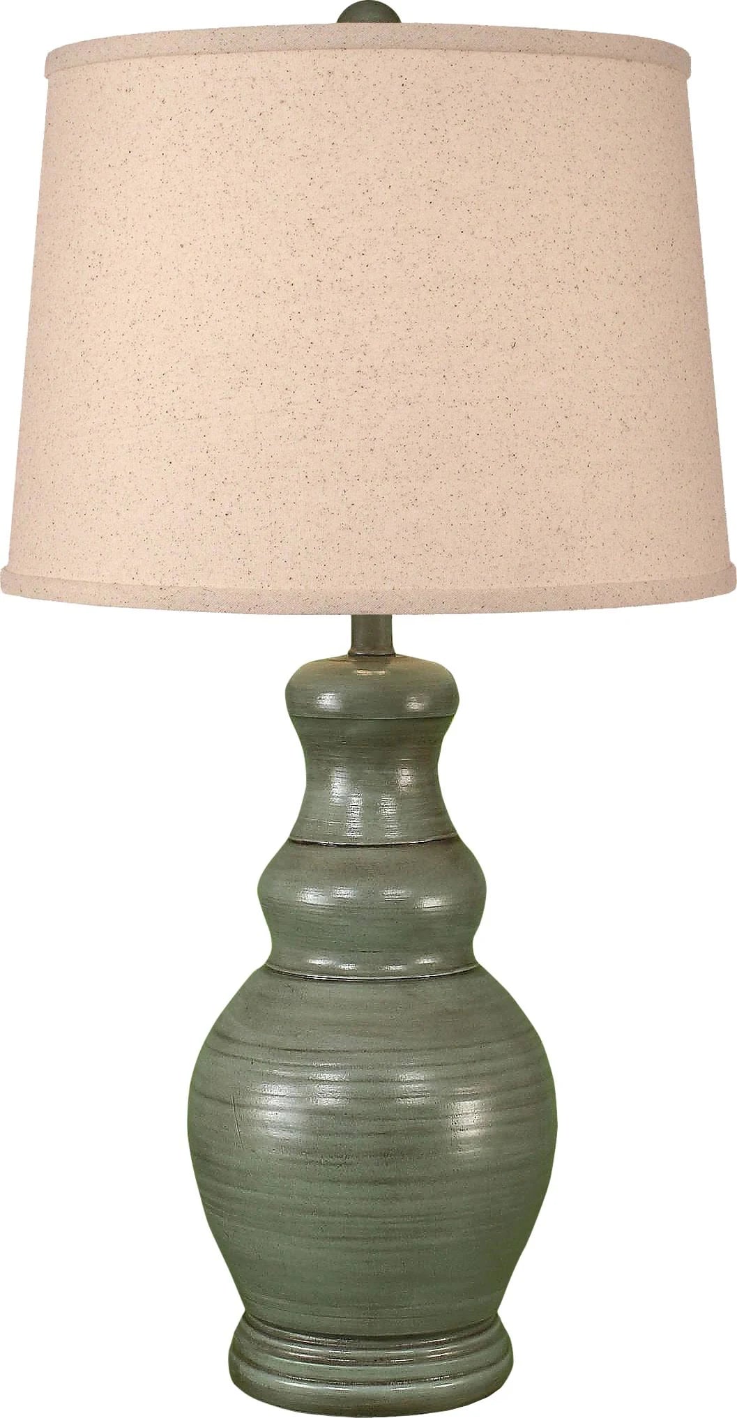 Glazed Atlantic Grey Table Lamp B76746