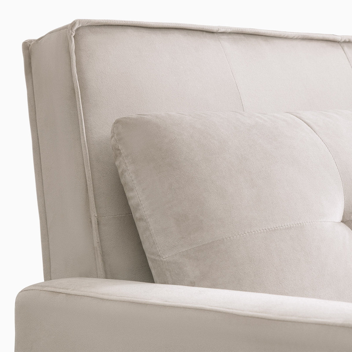 Beige Convertible Sofa Bed Loveseat Z231813
