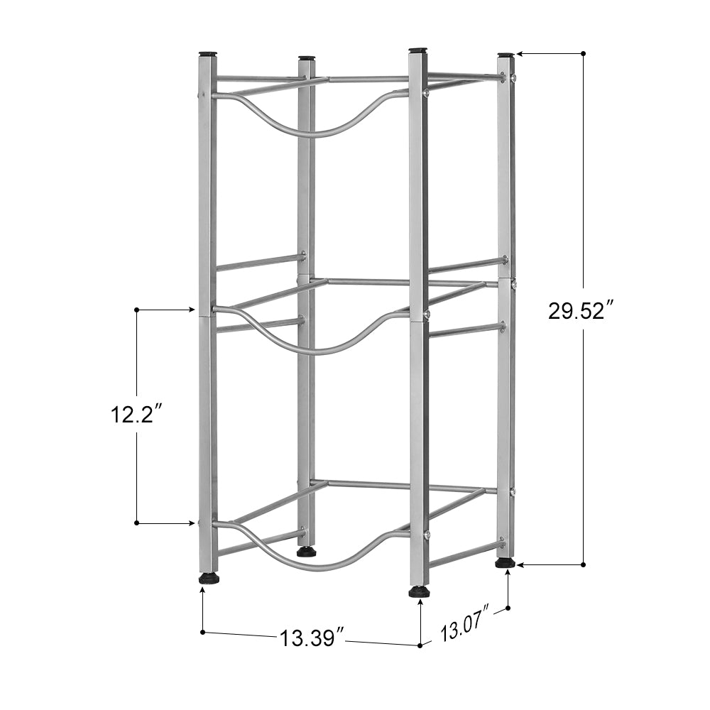 3-Tier Water Bottle Holder Storage Rack A344