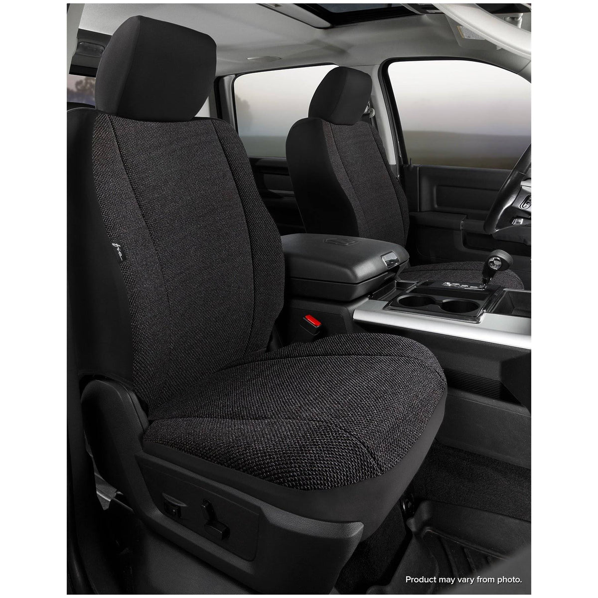 Black Solid Seat Cover P7583
