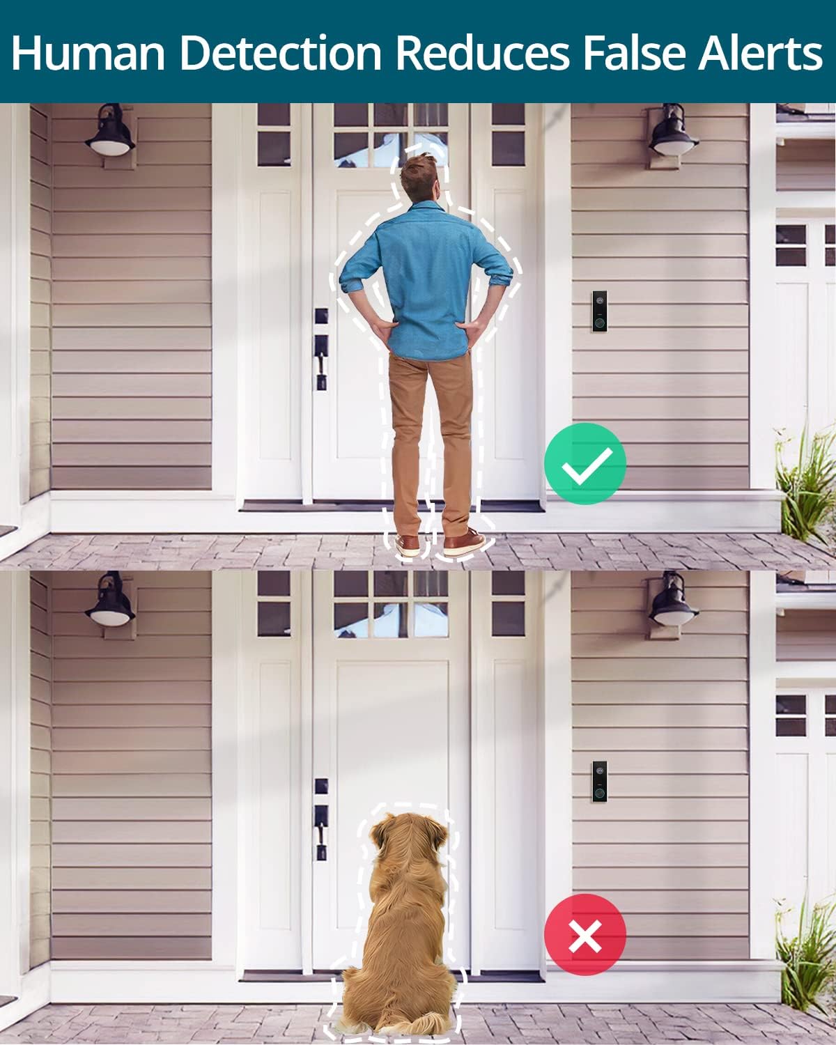 Wireless 2K Battery-Powered Video Doorbell W7985