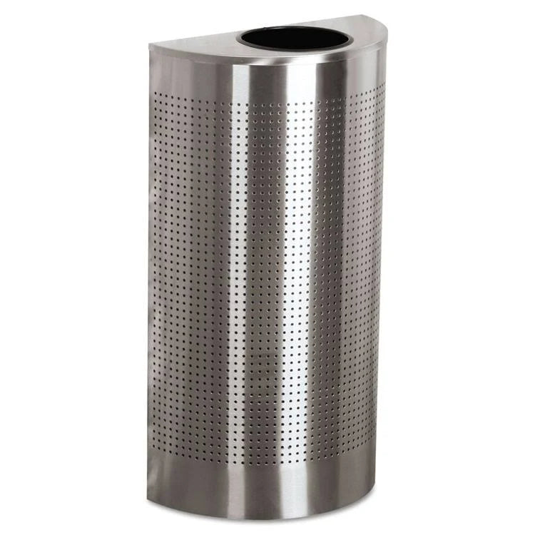 Metallic Half Round Waste Receptacle F321