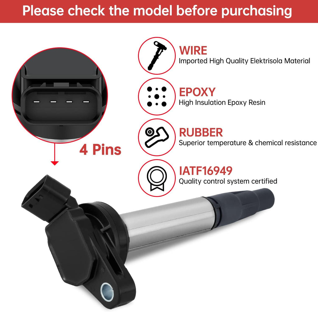 Ignition Coil Pack Set of 4 E2136