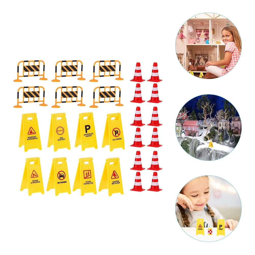 Mini Construction Traffic Cone Playset Z944000