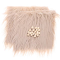 Craft Supply Decoration Gnome Doll DIY Making Supplies Including Square Faux Fur Fabric Wooden Balls P628