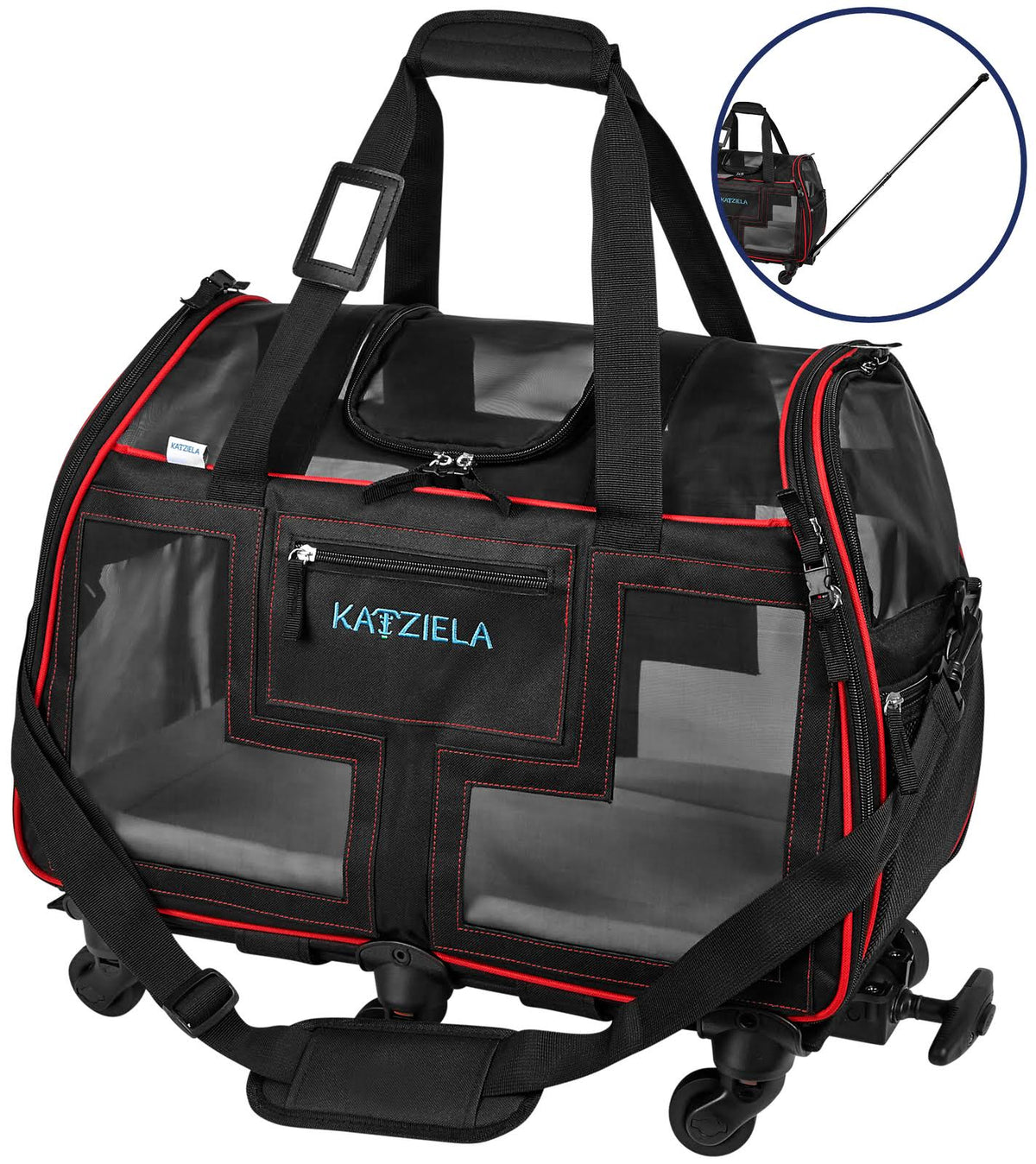 Red Airline Approved Pet Carrier Z85817