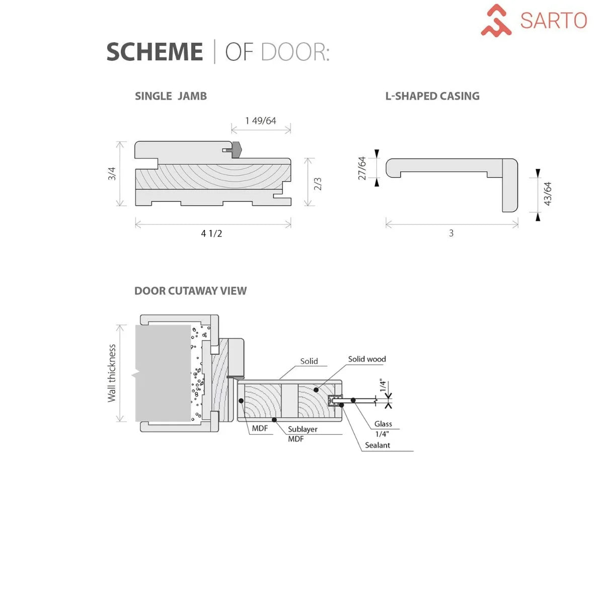 Solid French Double Doors 48 x 84 inches Oak with Frosted Glass Wood Solid Panel Frame Trims Y9746