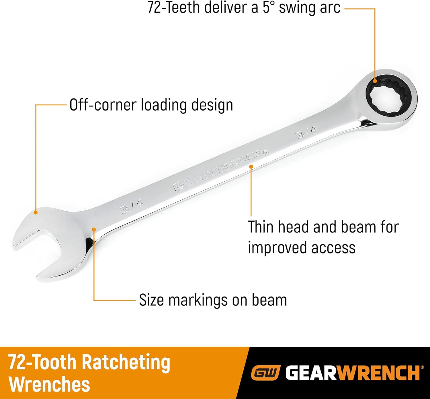 12 Pt. Ratcheting Combination Wrench, 30mm, Pack of 2 R3453