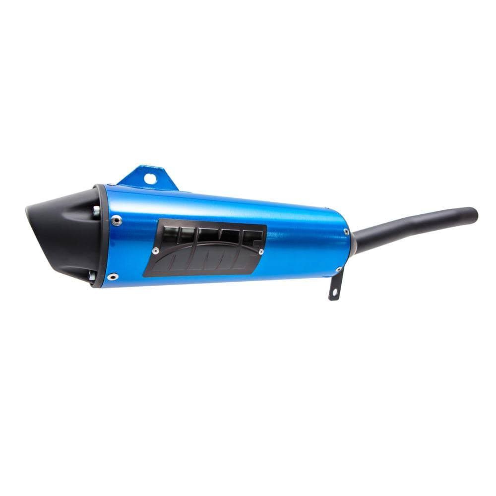 Gray Slip-On Exhaust for Yamaha Warrior 87-04 H509