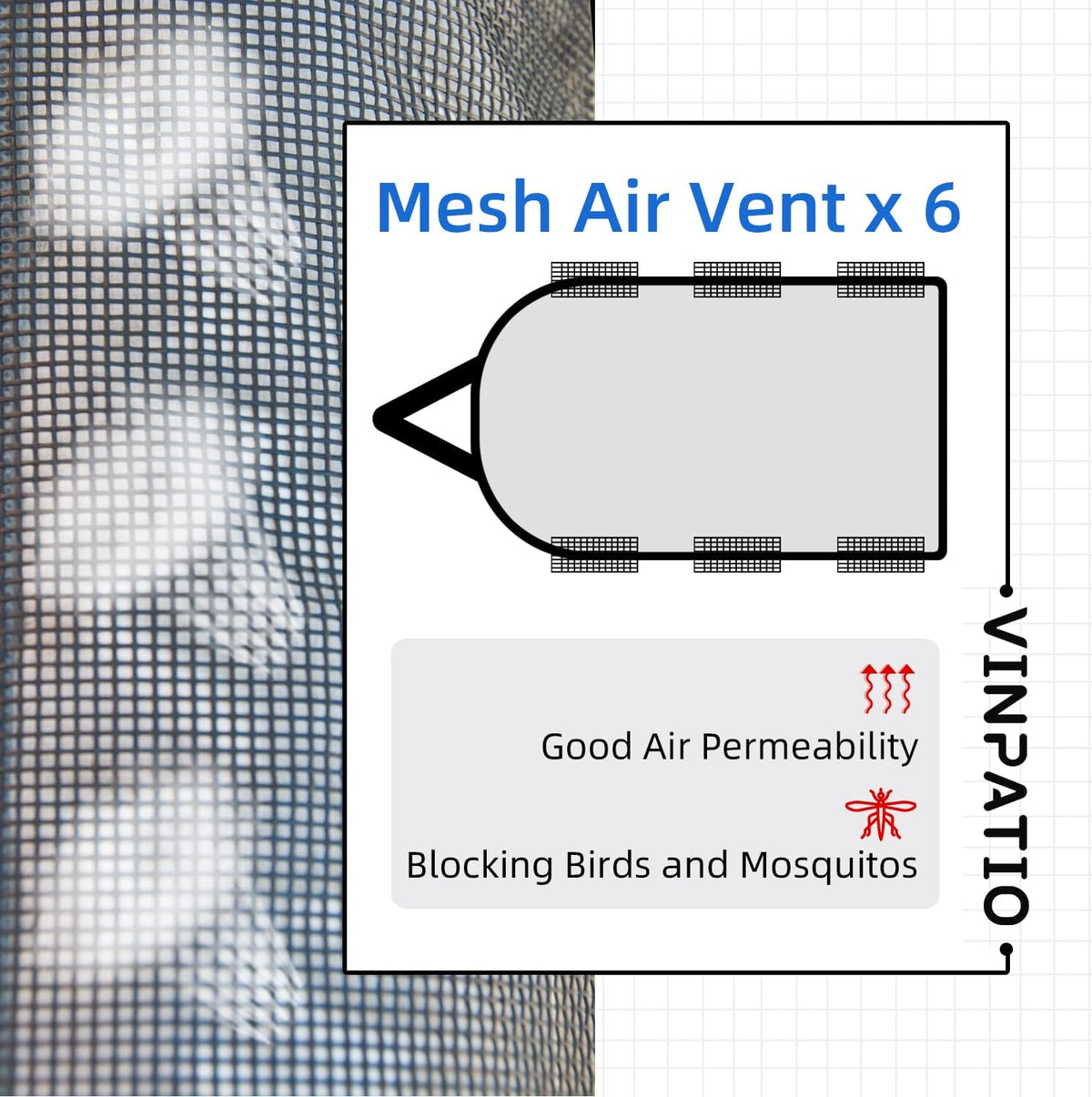 5th Wheel Cover 3 Layers Polypro Waterproof Gray Q8750