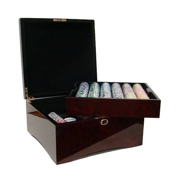 1,000ct. 14g Poker Chip Set in Aluminum Metal Carry Case S49617