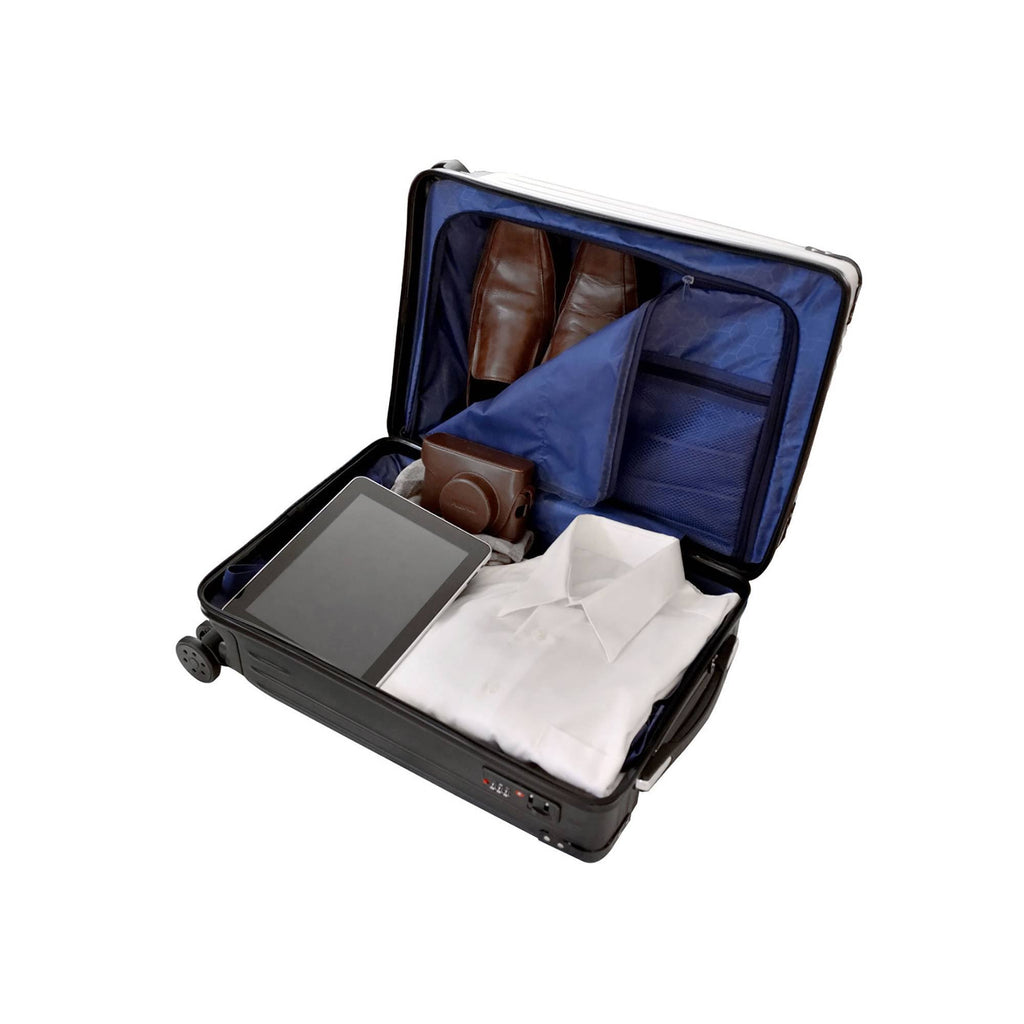 White Carry on Suitcase D128154