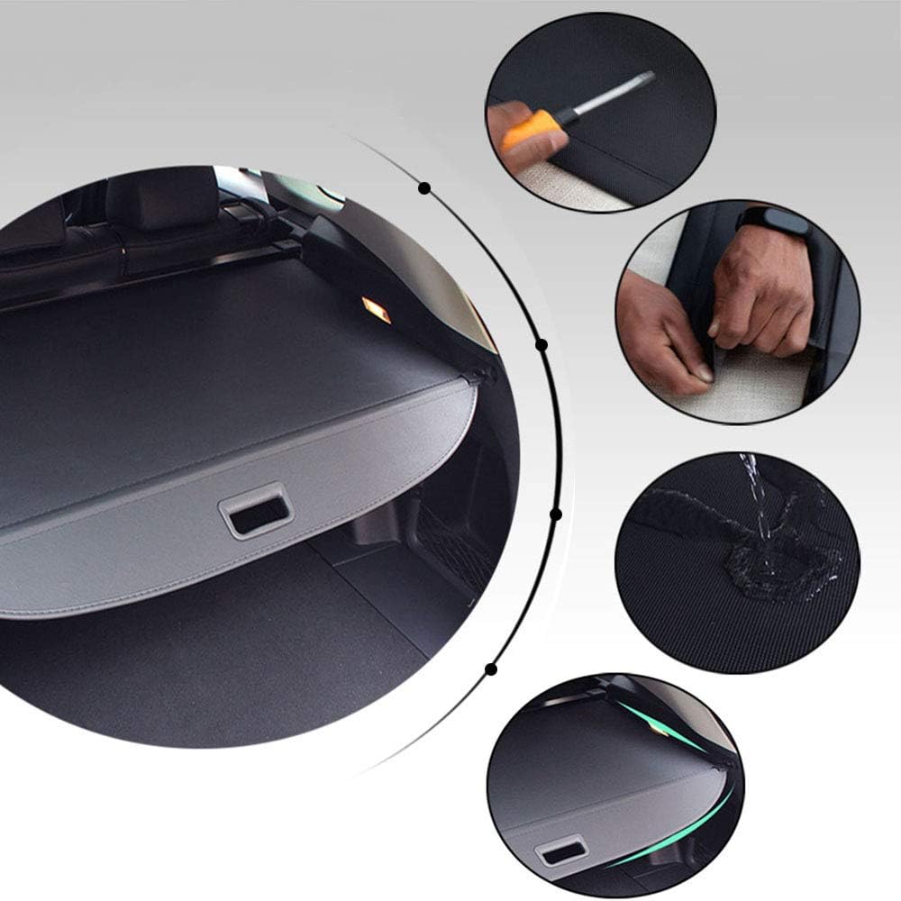 Retractable Cargo Cover Black Pack of 2 B954413