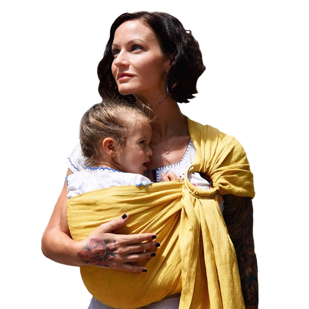 Bamboo and Linen Ring Sling Baby Carrier F101597